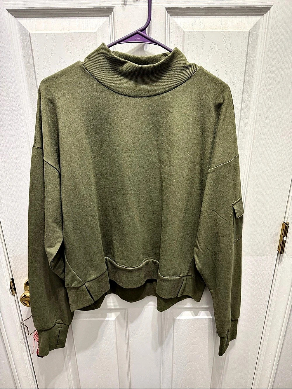 All in Motion French Terry Mockneck Sweatshirt Green XXL